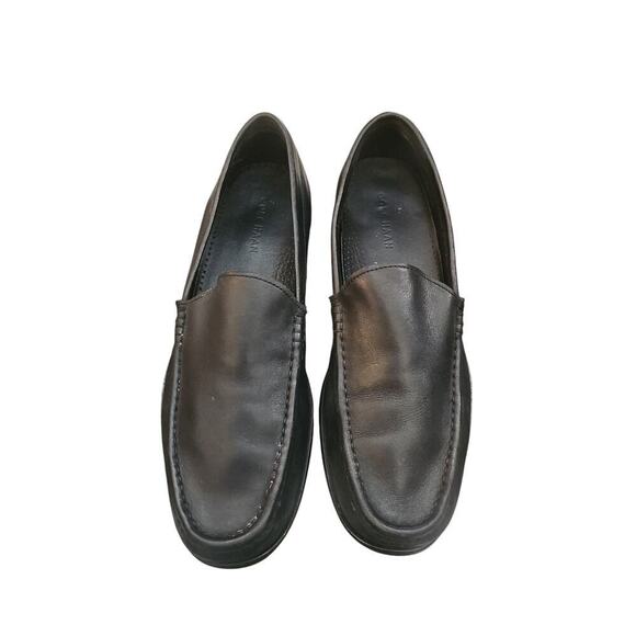 Cole Haan mens black leather loafers dress shoes sz 10 main image 4